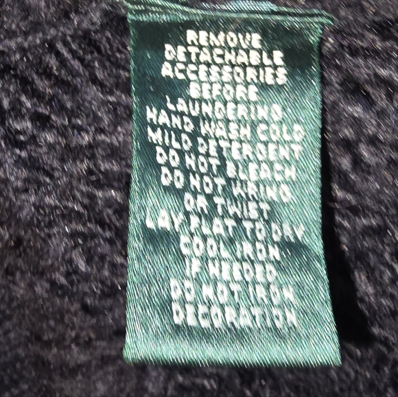 Lauren Ralph Lauren Black Vest with Faux Fur - Picture 5 of 5